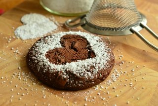 Plätzchen mit Herzmotiv